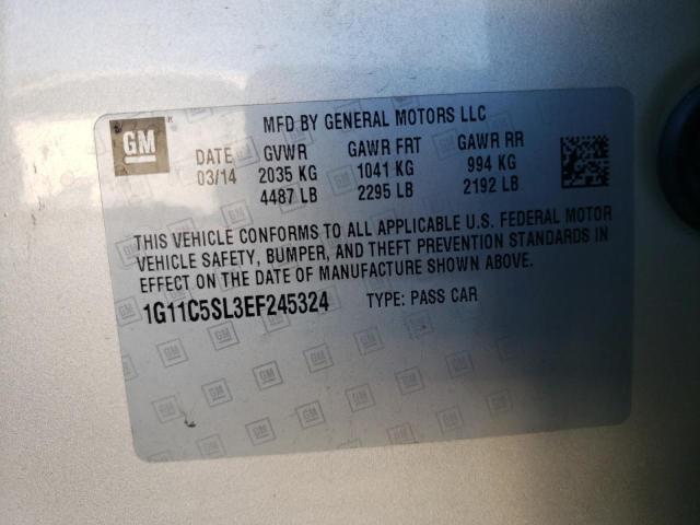 1G11C5SL3EF245324 - 2014 CHEVROLET MALIBU 1LT 棕色 照片 12