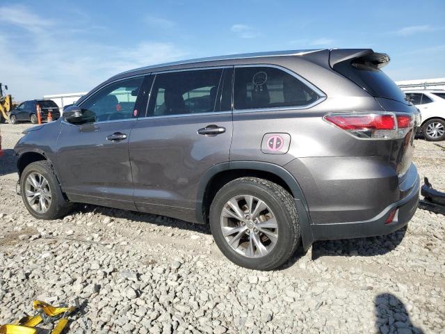 5TDJKRFH2FS131114 - 2015 TOYOTA HIGHLANDER XLE GRAY photo 2