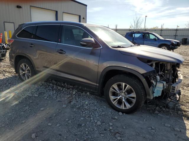 5TDJKRFH2FS131114 - 2015 TOYOTA HIGHLANDER XLE GRAY photo 4