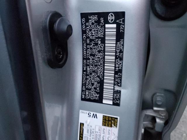 JTDKB20UX57051442 - 2005 TOYOTA PRIUS SILVER photo 12