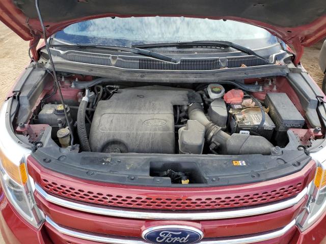 1FM5K8F85DGC70197 - 2013 FORD EXPLORER LIMITED RED photo 11