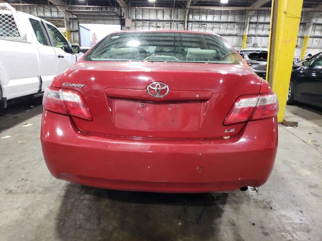 4T1BE46K37U173200 - 2007 TOYOTA CAMRY CE RED photo 6