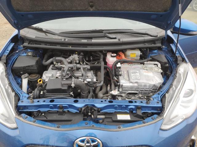 JTDKDTB32H1597096 - 2017 TOYOTA PRIUS C BLUE photo 11