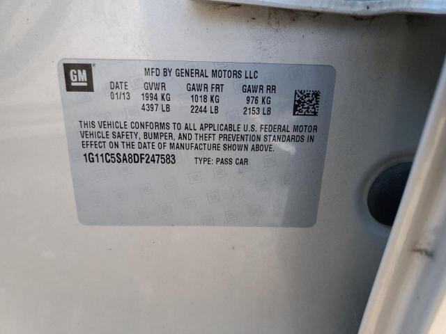 1G11C5SA8DF247583 - 2013 CHEVROLET MALIBU 1LT 米色 照片 12