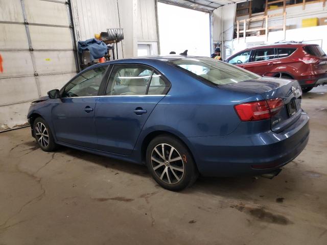 3VWDB7AJ7HM383663 - 2017 VOLKSWAGEN JETTA SE BLUE photo 2