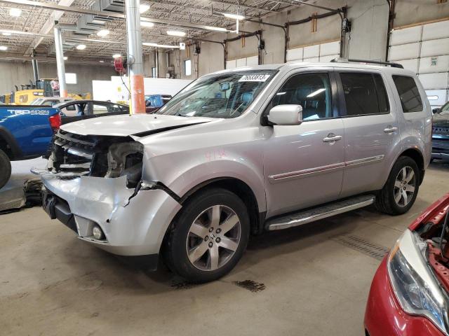 5FNYF4H96DB067284 - 2013 HONDA PILOT TOURING SILVER photo 1