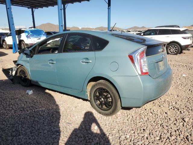 JTDKN3DU4D5592763 - 2013 TOYOTA PRIUS TURQUOISE photo 2