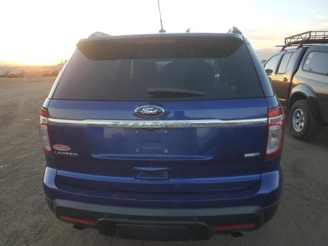 1FM5K8F83EGC00974 - 2014 FORD EXPLORER LIMITED BLUE photo 6