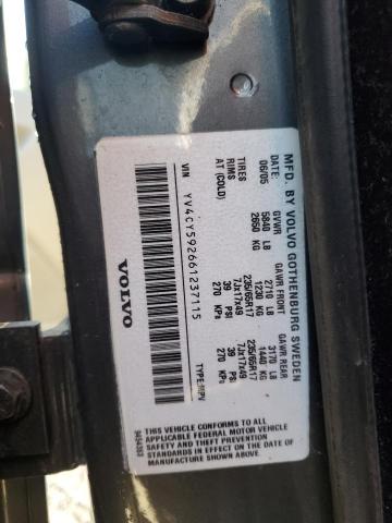 YV4CY592661237115 - 2006 VOLVO XC90 GRAY photo 13