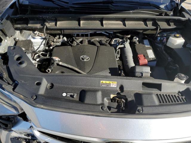 5TDHZRBH0LS021223 - 2020 TOYOTA HIGHLANDER XLE GRAY photo 12