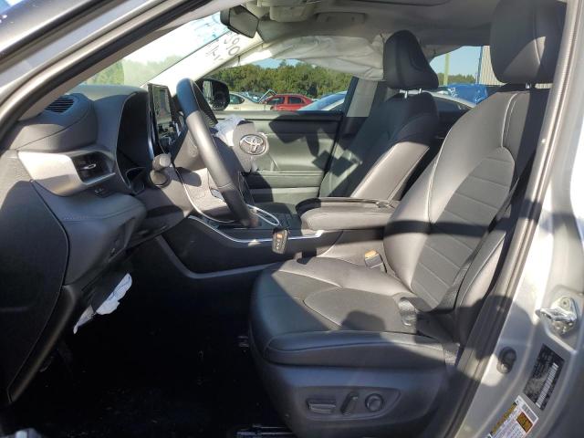 5TDHZRBH0LS021223 - 2020 TOYOTA HIGHLANDER XLE GRAY photo 7