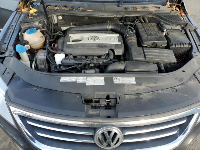 WVWHP7ANXCE541176 - 2012 VOLKSWAGEN CC LUXURY GRAY photo 11