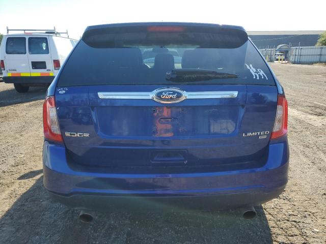 2FMDK4KC0DBB02263 - 2013 FORD EDGE LIMITED BLUE photo 6