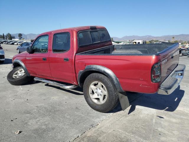 5TEGN92NX4Z430508 - 2004 TOYOTA TACOMA DOUBLE CAB PRERUNNER RED photo 2