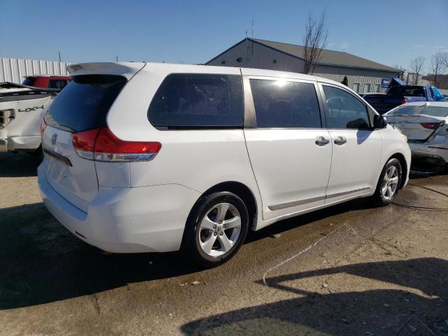 5TDZK3DC9BS080759 - 2011 TOYOTA SIENNA WHITE photo 3