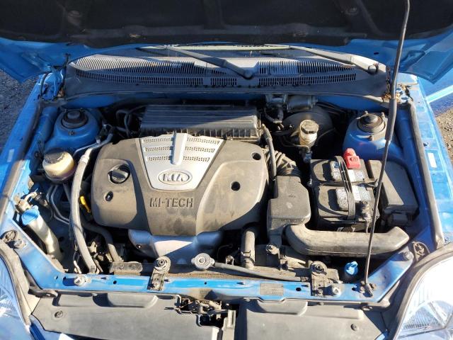 KNADC125156380216 - 2005 KIA RIO BLUE photo 11