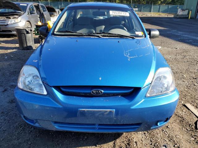 KNADC125156380216 - 2005 KIA RIO BLUE photo 5