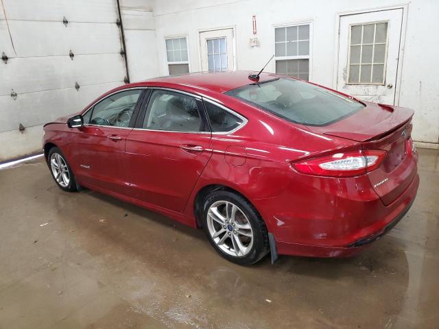 3FA6P0RU5GR267551 - 2016 FORD FUSION TITANIUM HEV RED photo 2