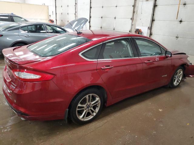 3FA6P0RU5GR267551 - 2016 FORD FUSION TITANIUM HEV RED photo 3