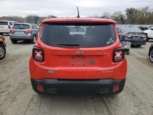 ZACCJAAB2HPF75447 - 2017 JEEP RENEGADE SPORT RED photo 6