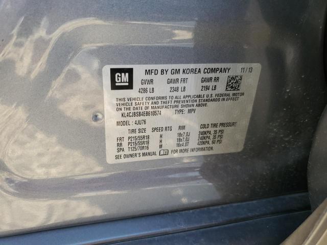 KL4CJBSB4EB610574 - 2014 BUICK ENCORE CONVENIENCE 灰色 照片 12