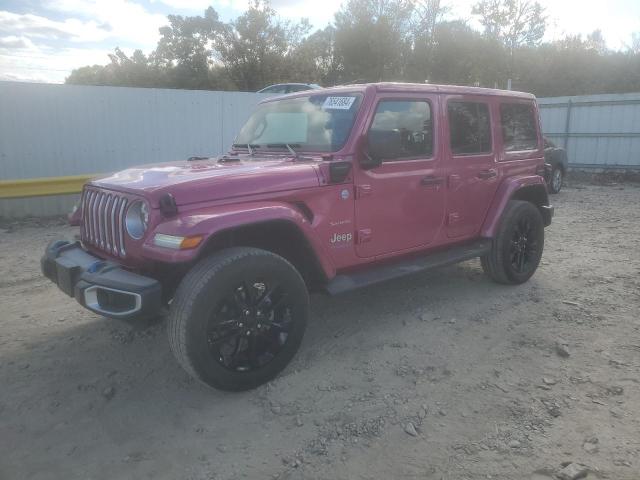 1C4JJXP60NW101628 - 2022 JEEP WRANGLER U SAHARA 4XE PINK photo 1