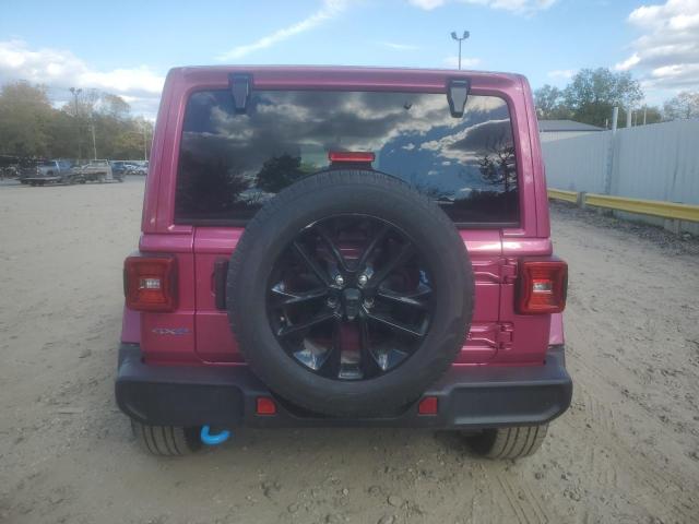 1C4JJXP60NW101628 - 2022 JEEP WRANGLER U SAHARA 4XE PINK photo 6