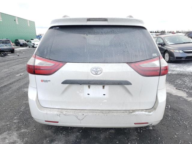 5TDZK3DC5GS725592 - 2016 TOYOTA SIENNA WHITE photo 6