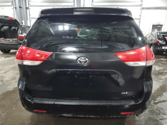 5TDYK3DC4DS293309 - 2013 TOYOTA SIENNA XLE BLACK photo 6