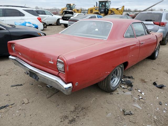RM21H8G200023 - 1968 PLYMOUTH ROADRUNNER RED photo 3