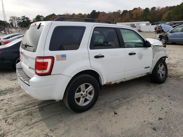 1FMCU59H88KC38276 - 2008 FORD ESCAPE HEV WHITE photo 3