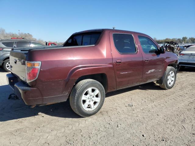 2HJYK16557H527250 - 2007 HONDA RIDGELINE RTL BURGUNDY photo 3