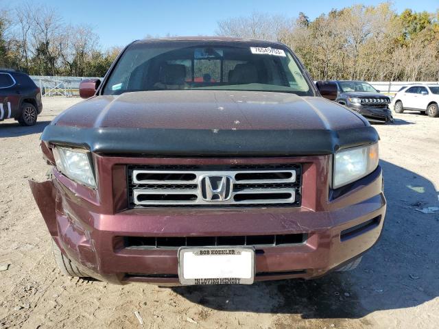 2HJYK16557H527250 - 2007 HONDA RIDGELINE RTL BURGUNDY photo 5