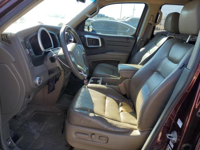 2HJYK16557H527250 - 2007 HONDA RIDGELINE RTL BURGUNDY photo 7