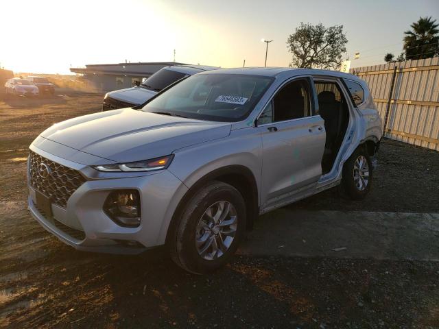 5NMS33AD8KH133319 - 2019 HYUNDAI SANTA FE SEL SILVER photo 1