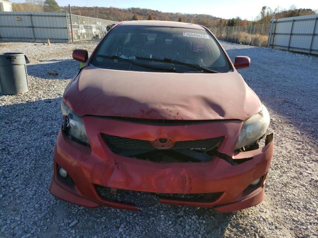 1NXBE4EE9AZ234410 - 2010 TOYOTA COROLLA XRS RED photo 5