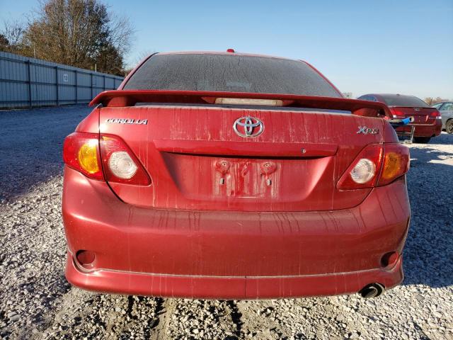 1NXBE4EE9AZ234410 - 2010 TOYOTA COROLLA XRS RED photo 6