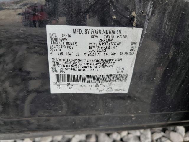 2LMTJ8LR0GBL63166 - 2016 LINCOLN MKX RESERVE 黑色 照片 13