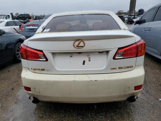 JTHCK262992030304 - 2009 LEXUS IS 250 WHITE photo 6