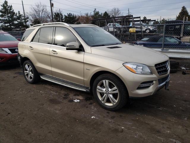 4JGDA5HB1CA016476 - 2012 MERCEDES-BENZ ML 350 4MATIC GOLD photo 4