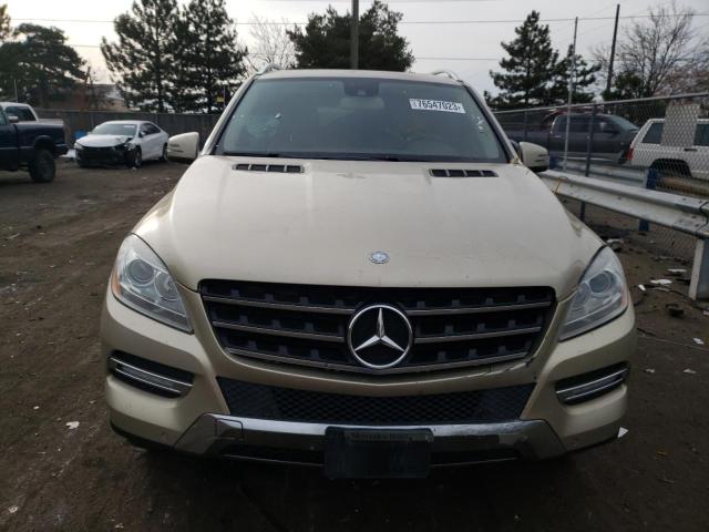 4JGDA5HB1CA016476 - 2012 MERCEDES-BENZ ML 350 4MATIC GOLD photo 5