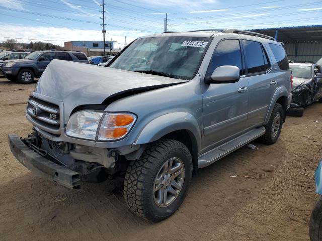 5TDBT48A34S232079 - 2004 TOYOTA SEQUOIA LIMITED GRAY photo 1