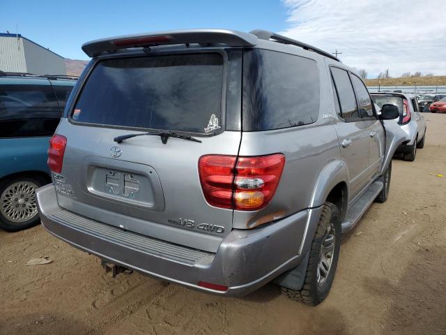 5TDBT48A34S232079 - 2004 TOYOTA SEQUOIA LIMITED GRAY photo 3