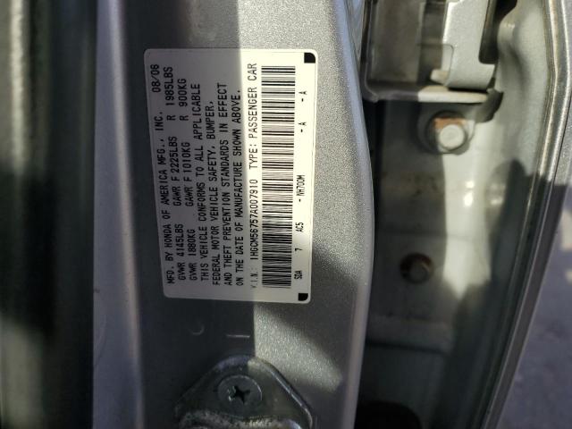 1HGCM56757A007910 - 2007 HONDA ACCORD EX SILVER photo 13