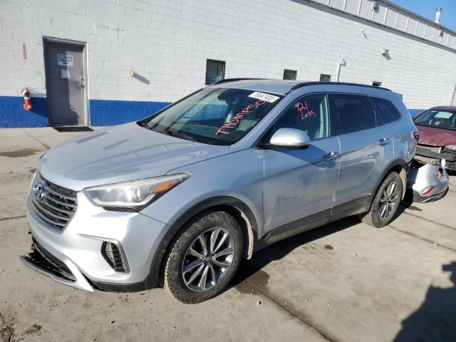 KM8SNDHFXHU194854 - 2017 HYUNDAI SANTA FE SE SILVER photo 1