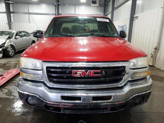 2GTEK13T051247672 - 2005 GMC NEW SIERRA K1500 RED photo 5