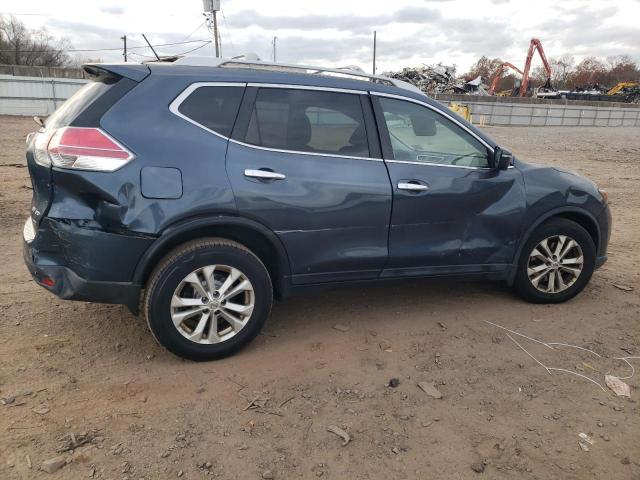 5N1AT2MK7EC805787 - 2014 NISSAN ROGUE S TEAL photo 3