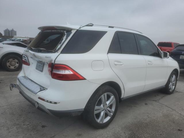 4JGDA5HB7EA320530 - 2014 MERCEDES-BENZ ML 350 4MATIC WHITE photo 3