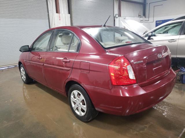 KMHCN46C59U338793 - 2009 HYUNDAI ACCENT GLS MAROON photo 2