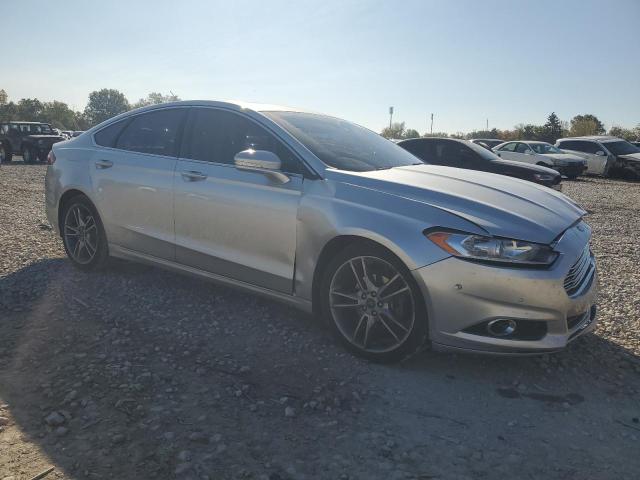 3FA6P0K99ER240064 - 2014 FORD FUSION TITANIUM SILVER photo 4